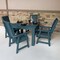 Highwood Usa Weatherly 5pc Square Outdoor Patio Furniture Dining Set AD-DNW44-NBE - alternate 2